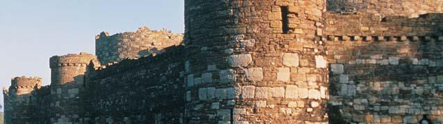 Shot of Beaumaris Castle 