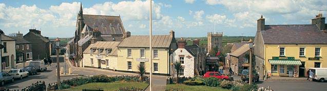 Shot of St David's and St David's Cathedral