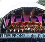 The BBC National Chorus & Orchestra of Wales in Singleton Park for the annual Proms in the Park. Photo courtesy BBC Proms